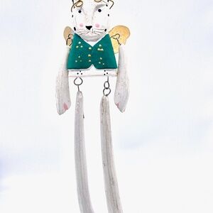 Monkey Business Cat long Leg Ornament